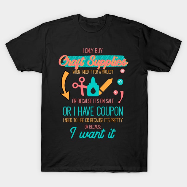 Scrapbooking Crafty Girl Scrapbooker Crafter Gifts T-Shirt by ChrisselDesigns